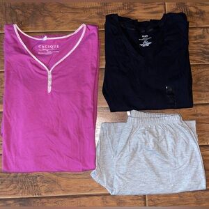 Women’s Pajama Bundle Cacique, Venezia, & Jones New York Size 18/20 NWT